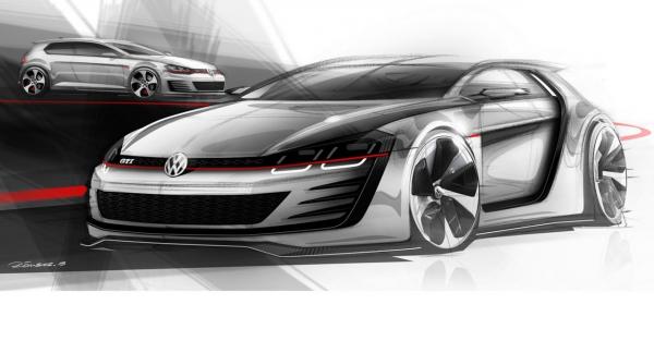 Volkswagen готовит к премьере 500-сильный Golf GTI Design Vision